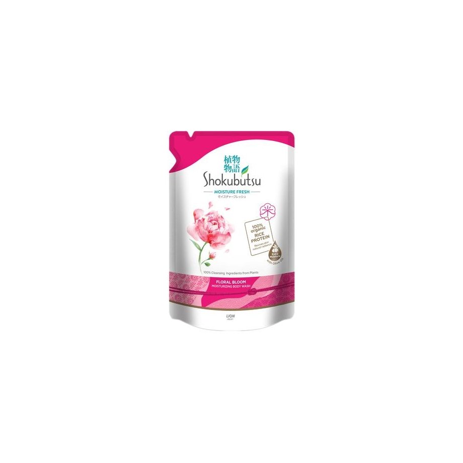 Shokubutsu Shower Foam Moisture Floral Bloom Refill